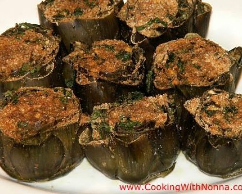 Stuffed Sicilian Artichokes - Carciofi Ripieni alla Siciliana